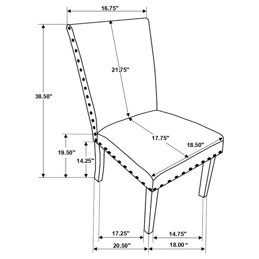 Ralland Beige Side Chair - furniture place usa