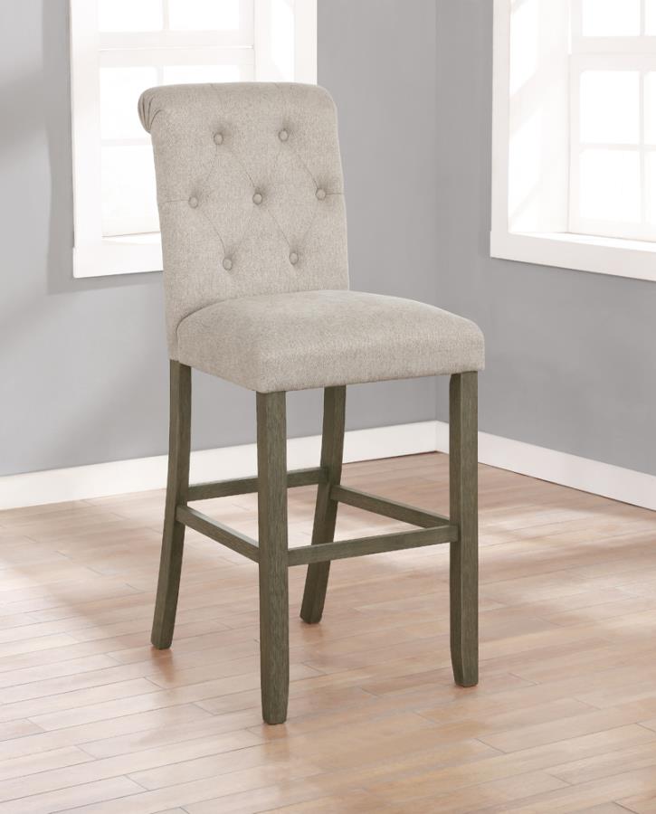 Balboa Beige Bar Stool - furniture place usa