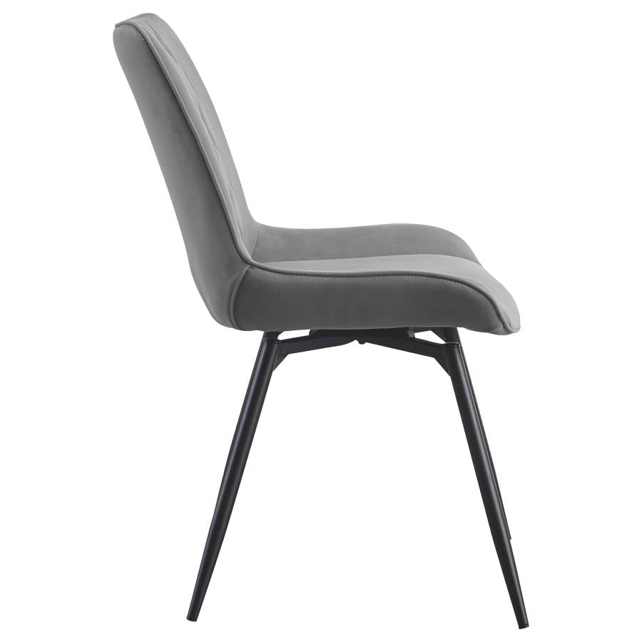 Diggs Grey Swivel Side Chair