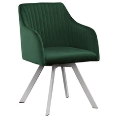 Arika Green Swivel Arm Chair - furniture place usa