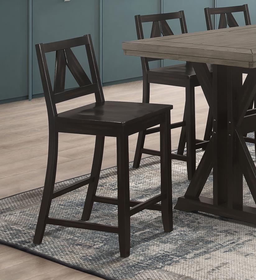 Bairn Black Counter Stool - furniture place usa