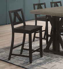 Bairn Black Counter Stool - furniture place usa