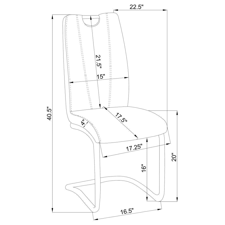 Brooklyn Grey Side Chair - furniture place usa