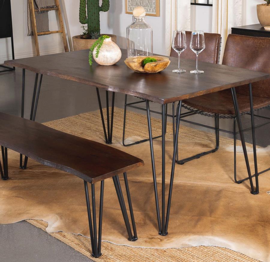 Topeka Brown Dining Table - furniture place usa