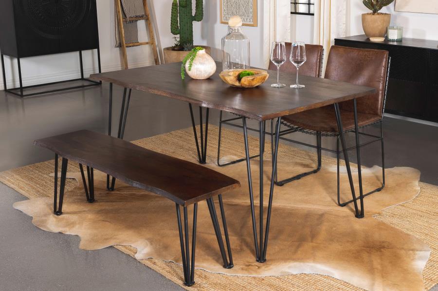 Topeka Brown Dining Table - furniture place usa