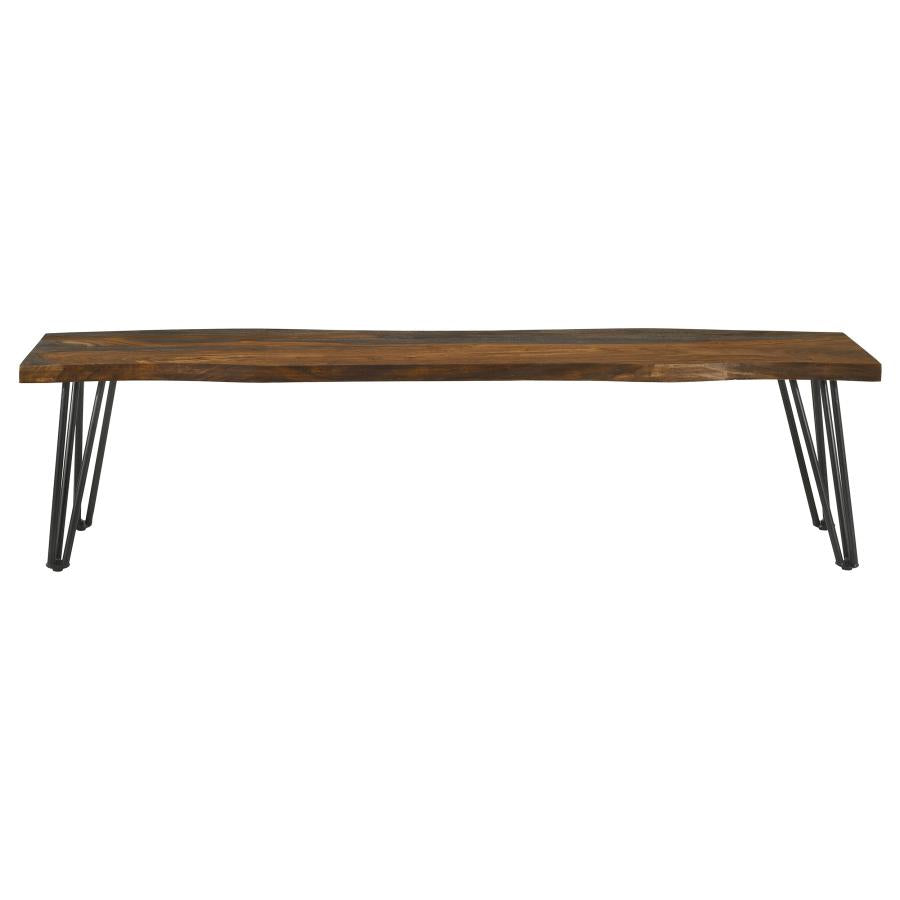 Neve Brown Bench - furniture place usa