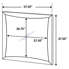 Phoenix Brown Dresser Mirror - furniture place usa