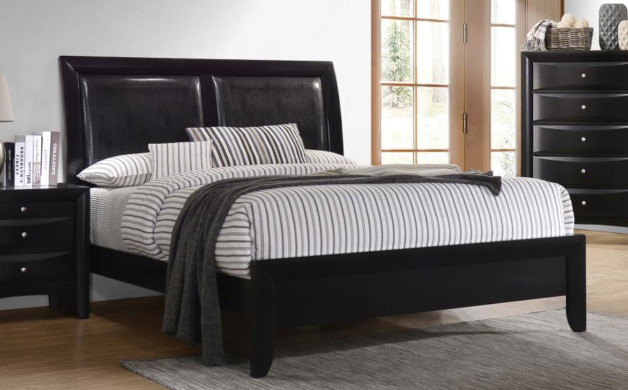 Briana Black California King Bed - furniture place usa