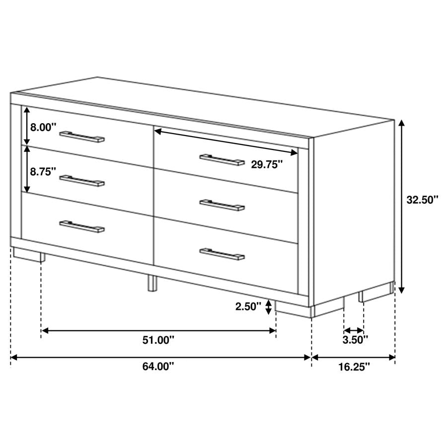 Jessica Brown Dresser - furniture place usa