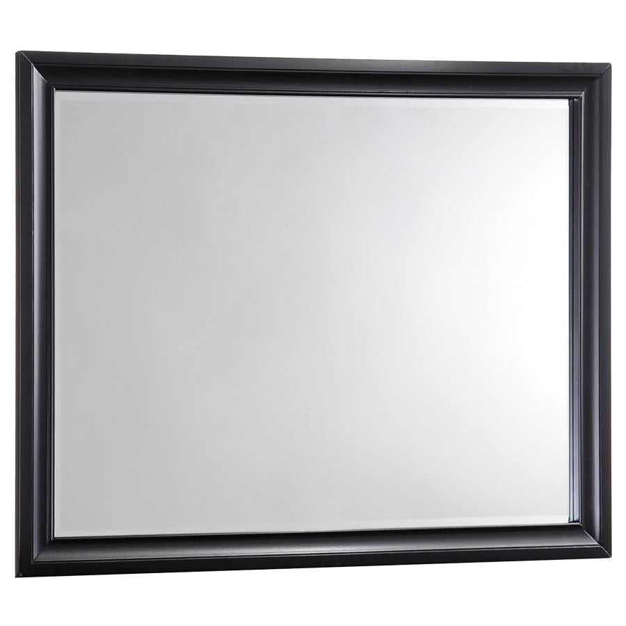 Barzini Black Dresser Mirror - furniture place usa