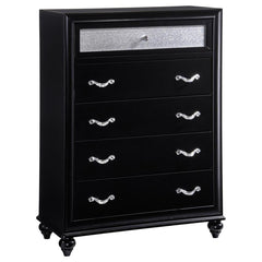 Barzini Black Chest - furniture place usa