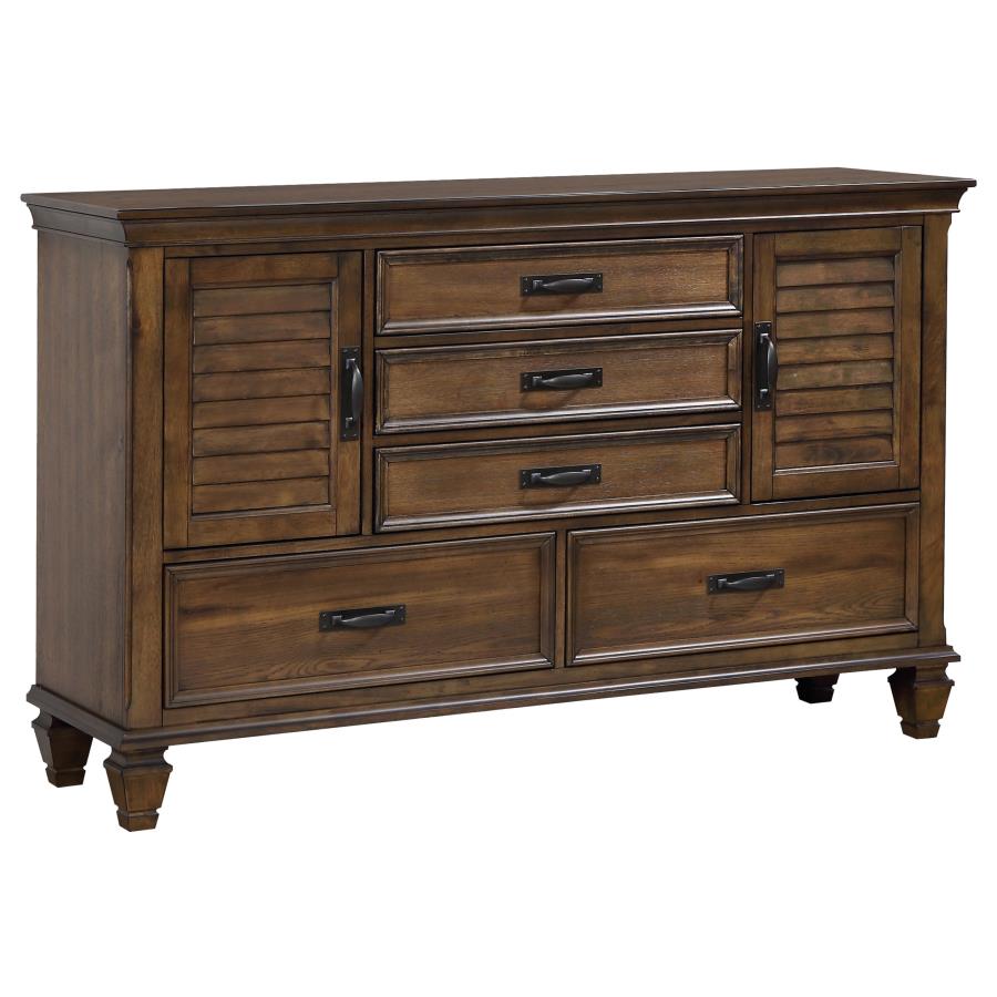 Franco Brown Dresser - furniture place usa