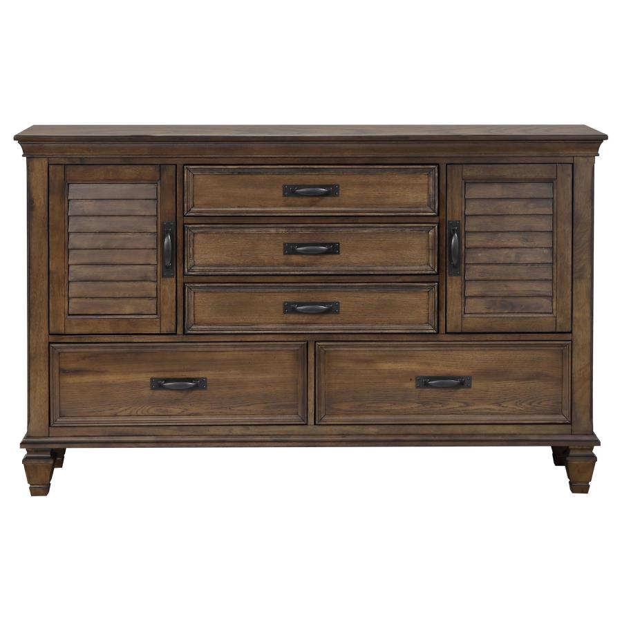 Franco Brown Dresser - furniture place usa