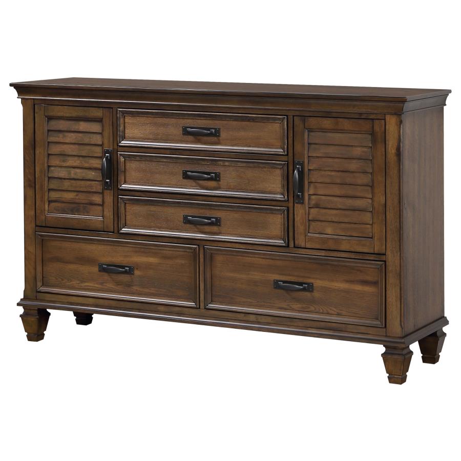 Franco Brown Dresser - furniture place usa