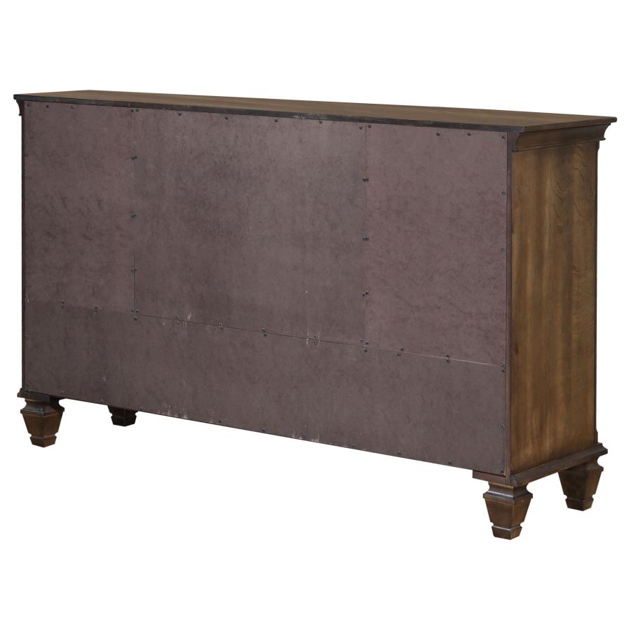 Franco Brown Dresser - furniture place usa