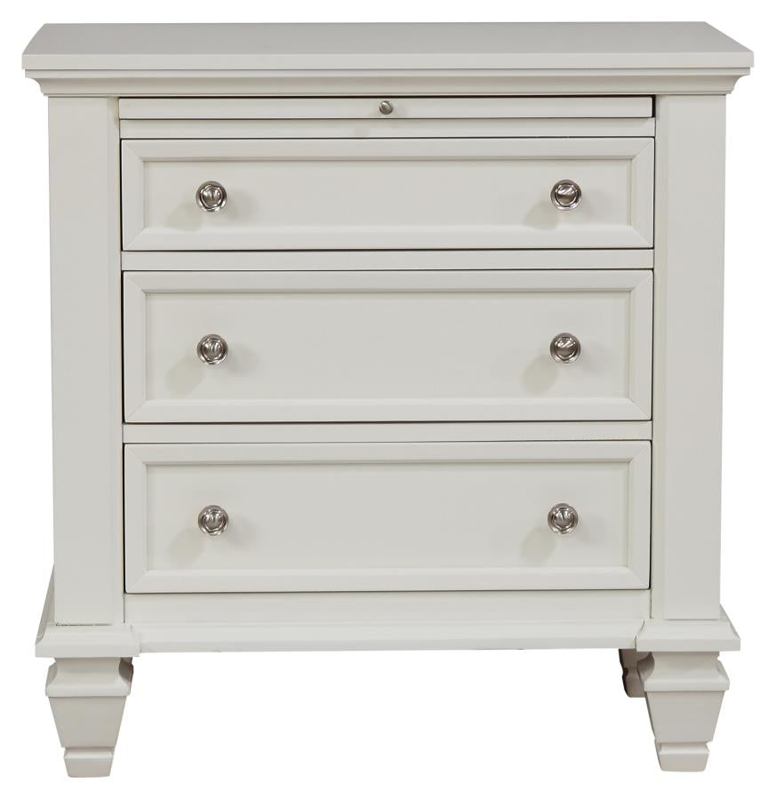 Sandy Beach Ivory Queen Bed 5 Pc Set - furniture place usa