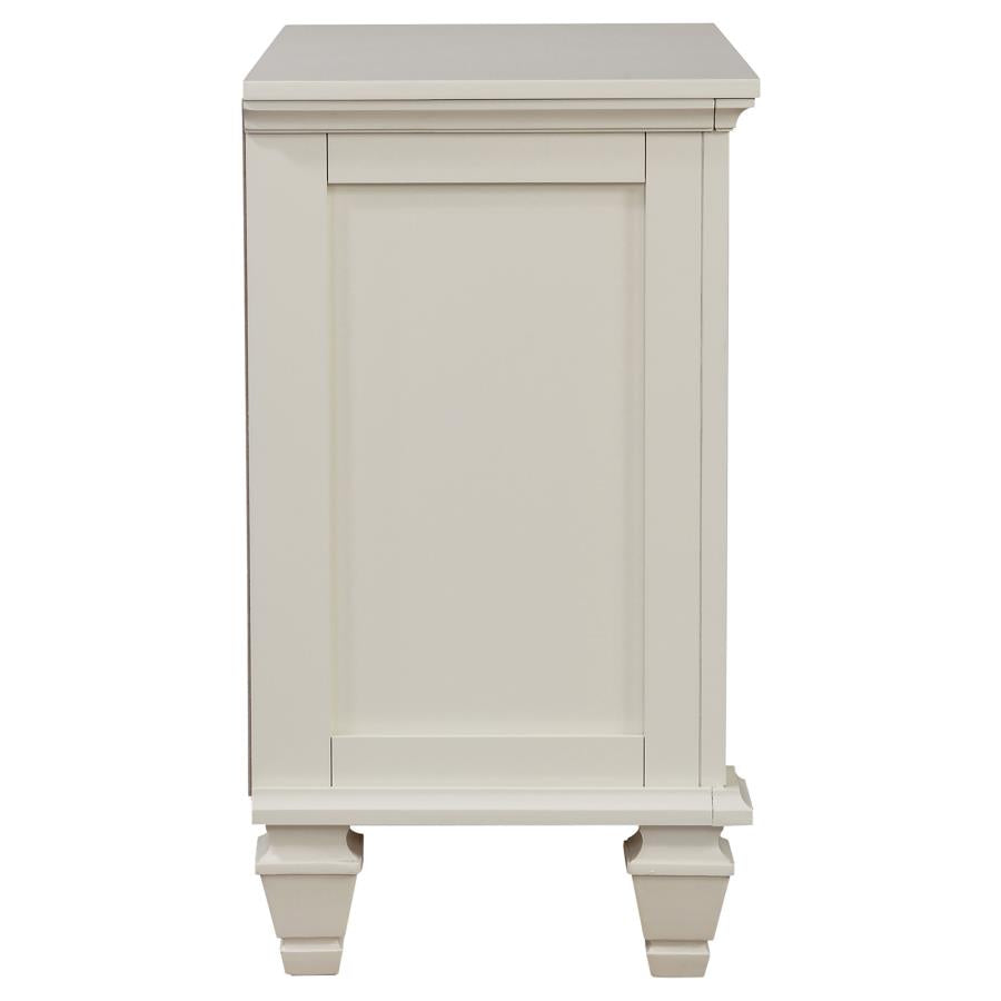 Sandy Beach Ivory Nightstand - furniture place usa