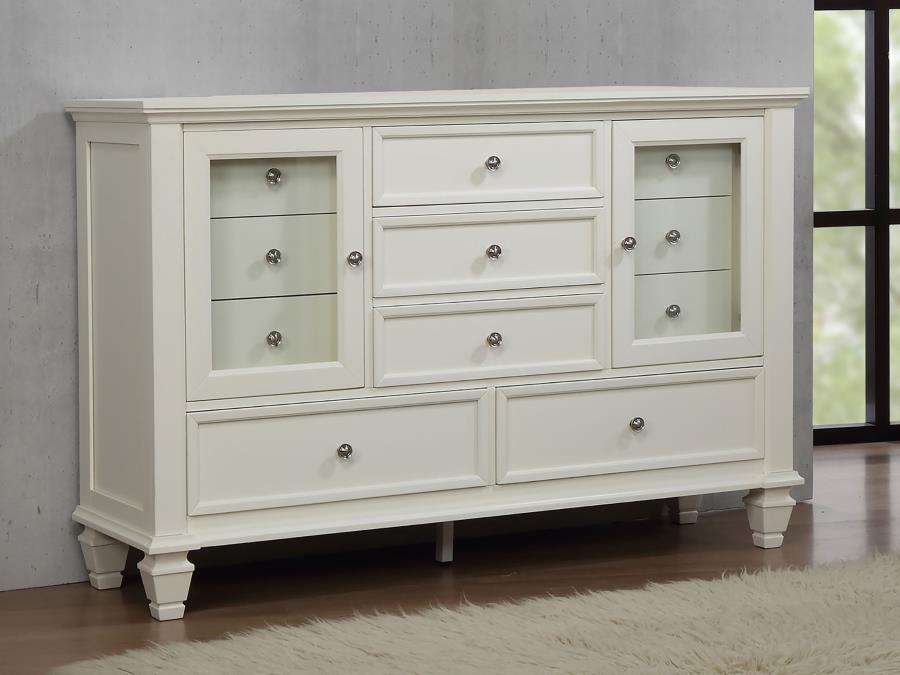 Sandy Beach Ivory Dresser - furniture place usa