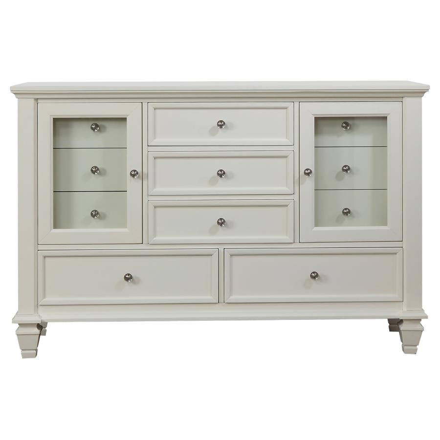 Sandy Beach Ivory Dresser - furniture place usa