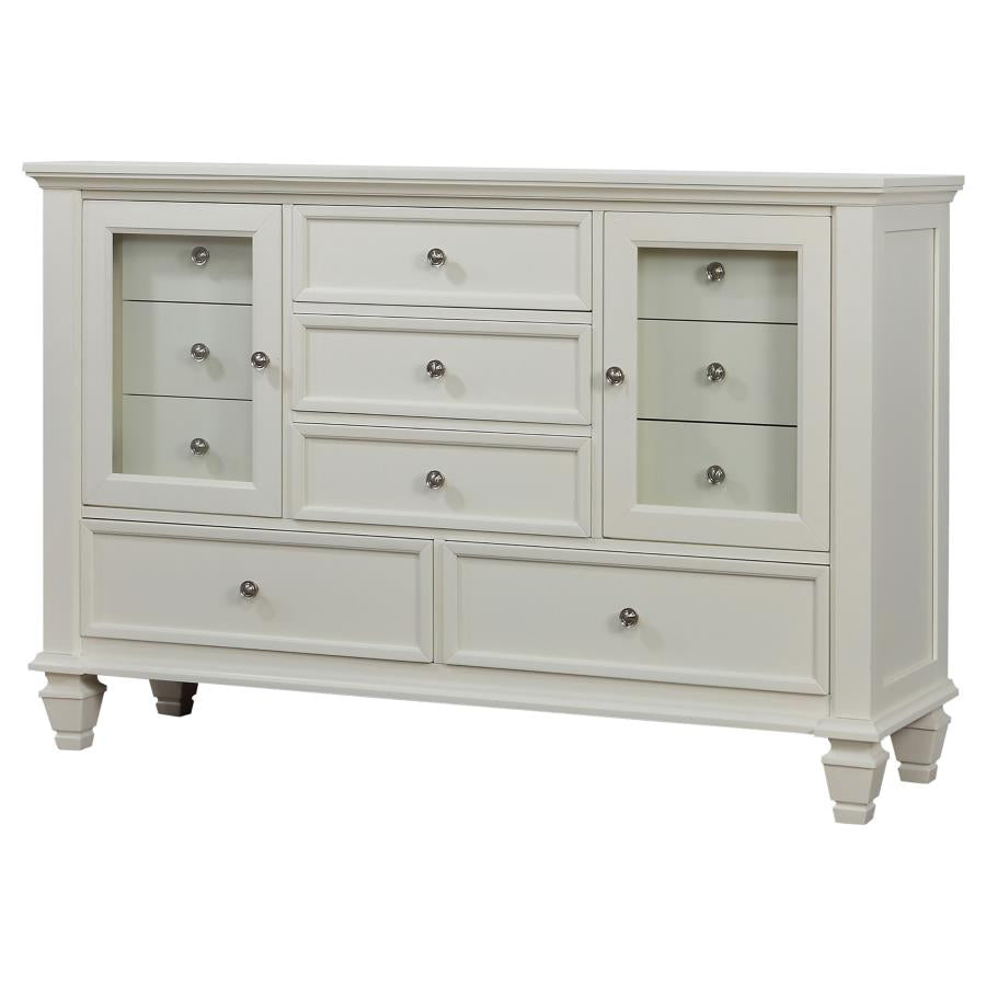 Sandy Beach Ivory Dresser - furniture place usa