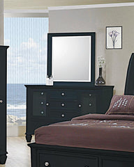 Sandy Beach Black Dresser - furniture place usa