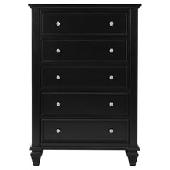 Sandy Beach Black Chest - furniture place usa