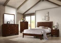 Serenity Brown Full Bed 4 Pc Set - furniture place usa