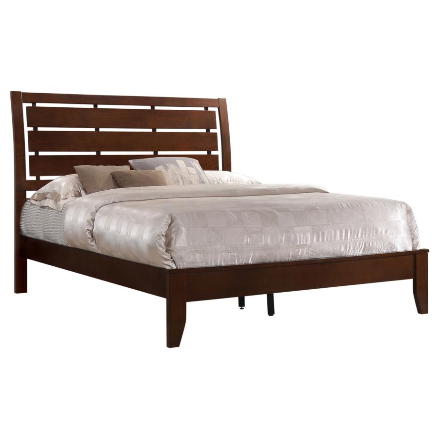 Serenity Brown Full Bed 5 Pc Set - furniture place usa