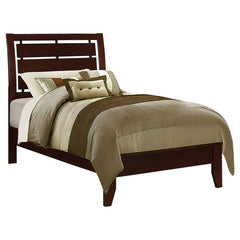 Serenity Brown Twin Bed 4 Pc Set - furniture place usa