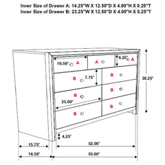 Serenity Brown Dresser - furniture place usa