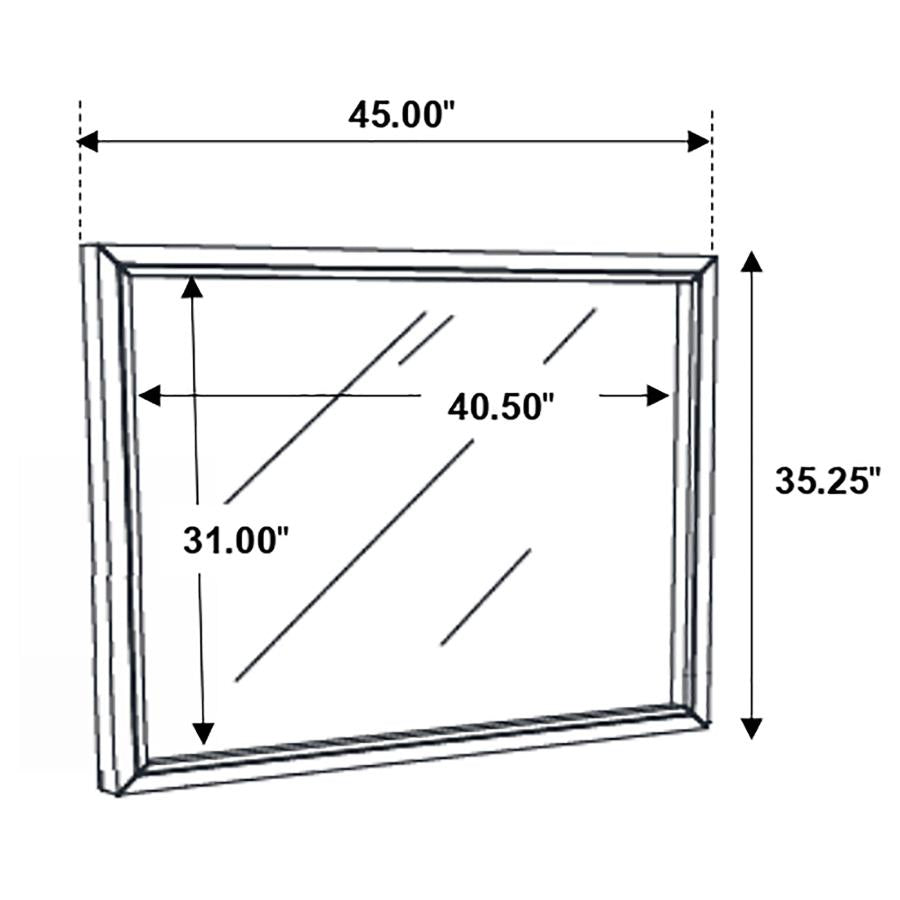 Serenity Brown Dresser Mirror - furniture place usa