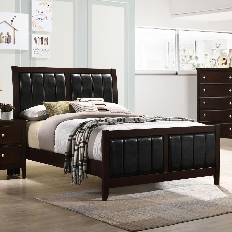 Carlton Brown Full Bed - furniture place usa