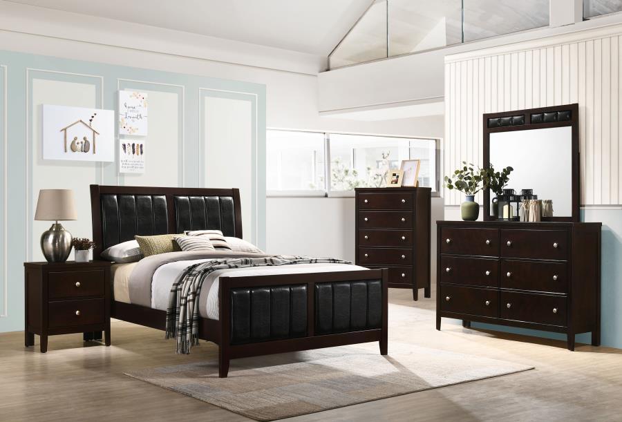 Carlton Brown Full Bed - furniture place usa