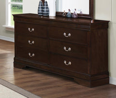 Louis Philippe Brown Dresser - furniture place usa