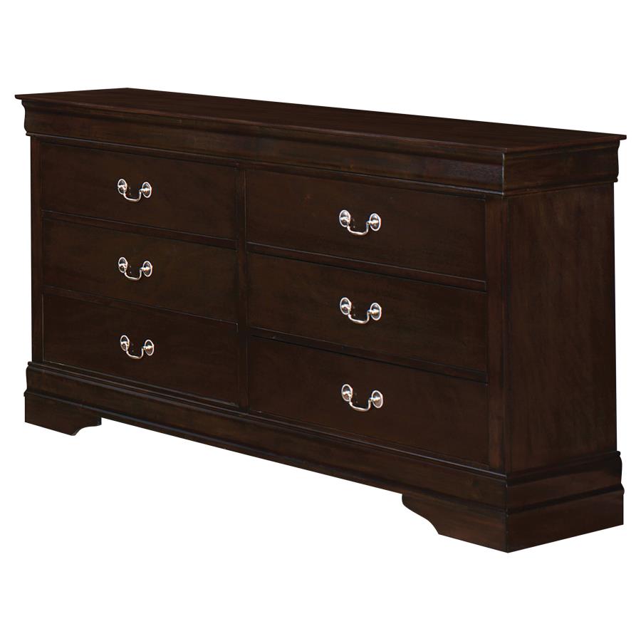 Louis Philippe Brown Dresser - furniture place usa