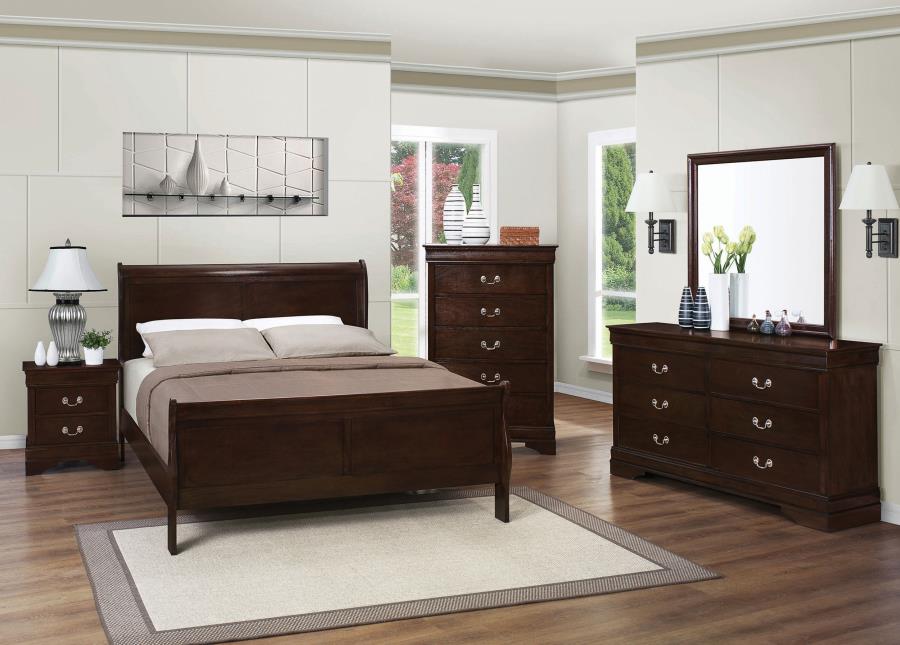 Louis Philippe Brown Dresser - furniture place usa