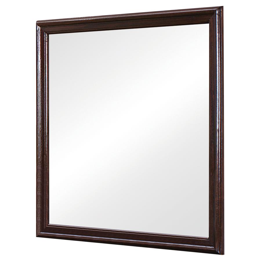 Louis Philippe Brown Dresser Mirror - furniture place usa