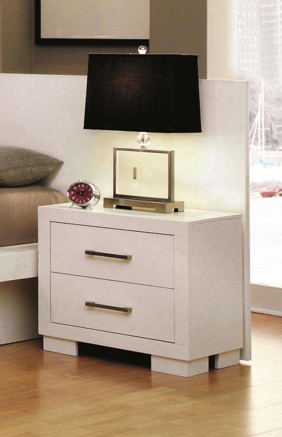 Jessica White Nightstand Back Panel - furniture place usa