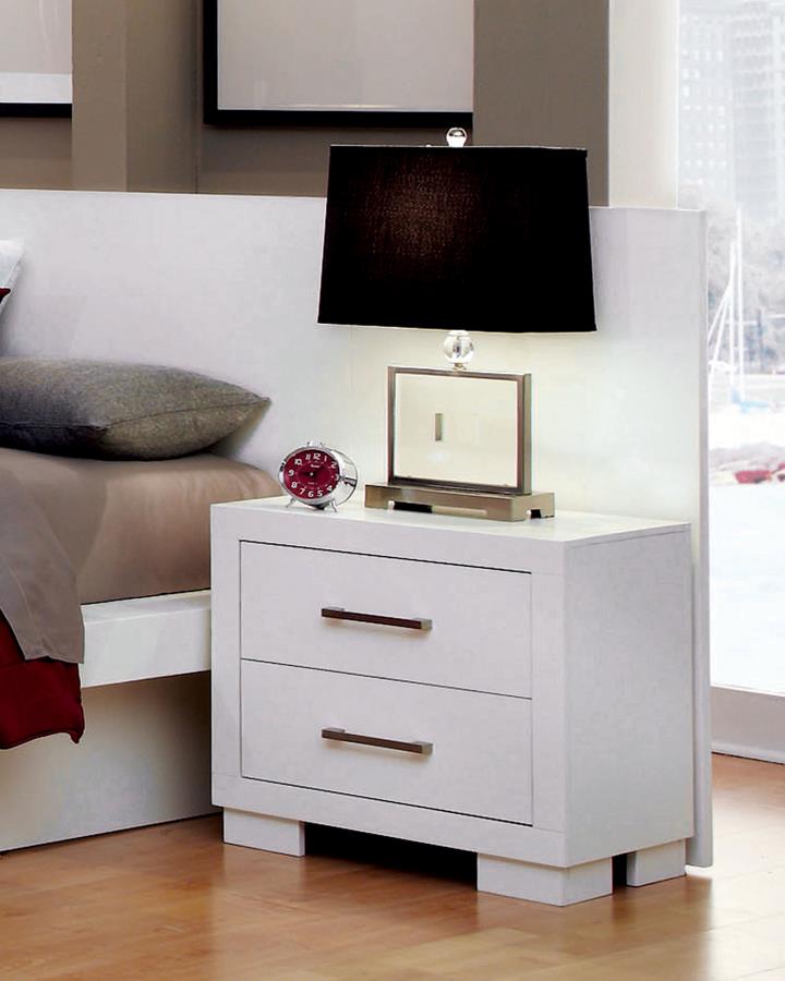 Jessica White Nightstand - furniture place usa