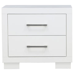 Jessica White Nightstand - furniture place usa