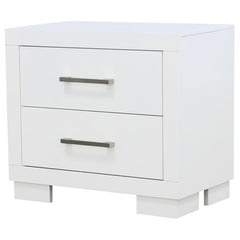 Jessica White Nightstand - furniture place usa