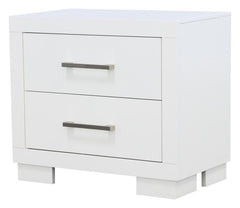 Jessica White Queen Bed 5 Pc Set - furniture place usa