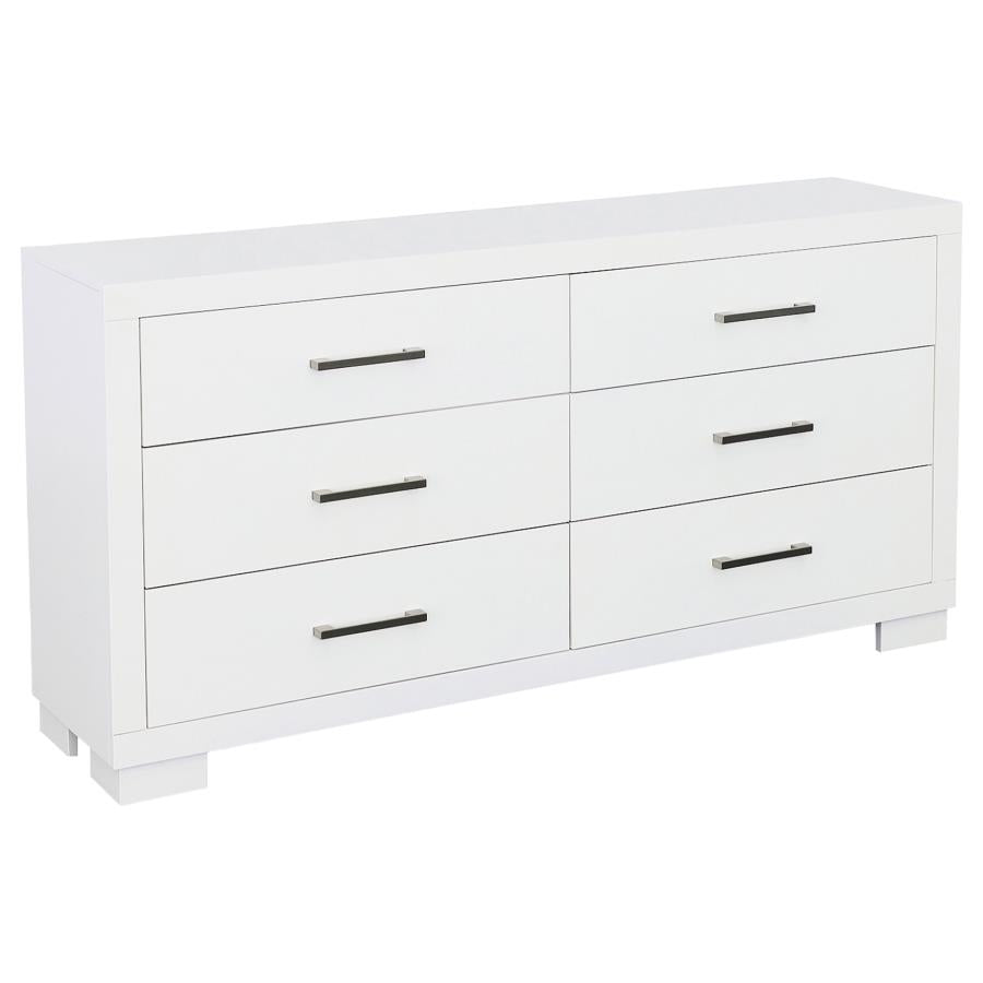 Jessica White Dresser - furniture place usa