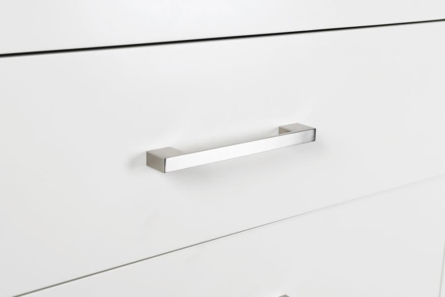 Jessica White Queen Bed 5 Pc Set - furniture place usa