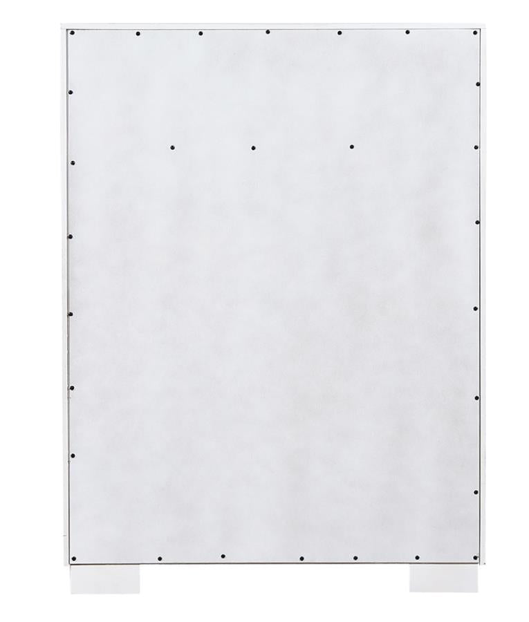 Jessica White Queen Bed 5 Pc Set - furniture place usa