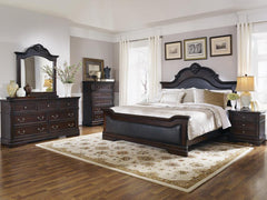 Cambridge Brown Queen Bed - furniture place usa