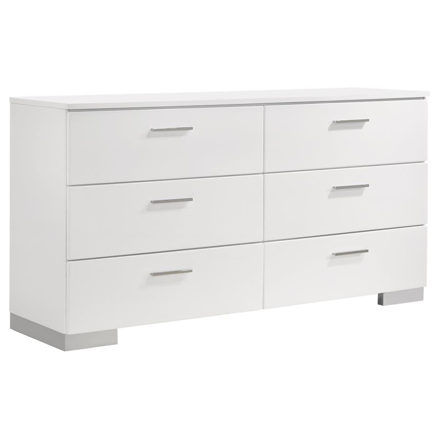 Felicity White Dresser - furniture place usa