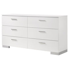 Felicity White Dresser - furniture place usa