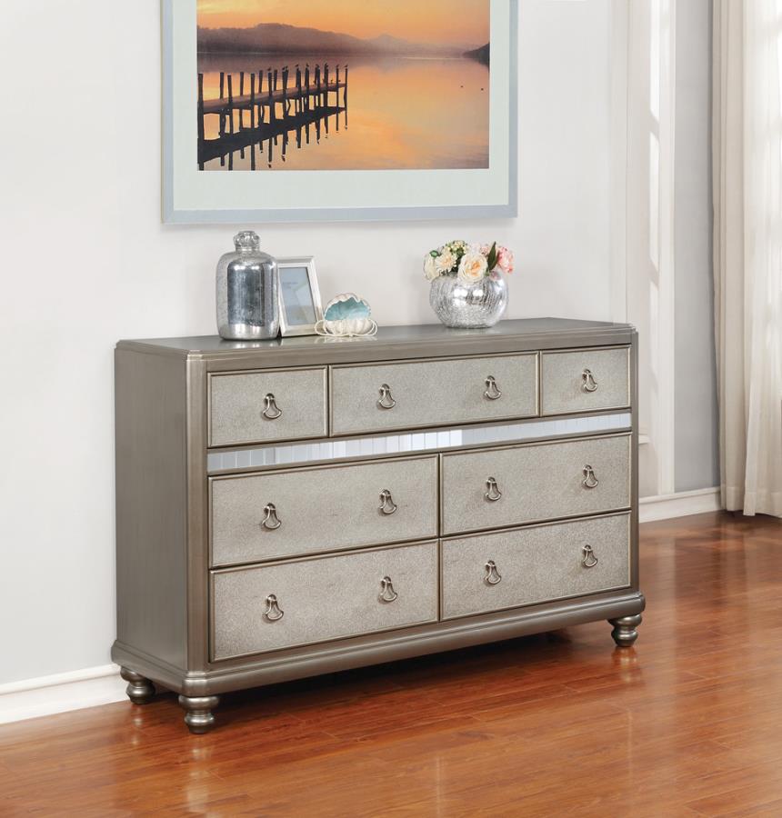 Bling Game Silver Dresser - furniture place usa