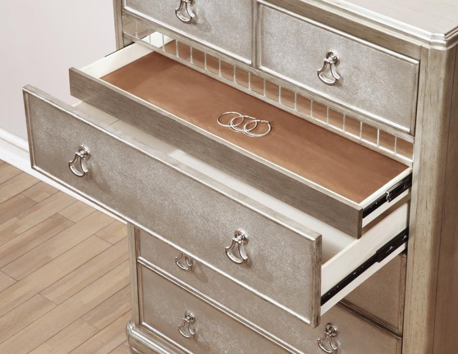 Bling Game Silver Chest - furniture place usa